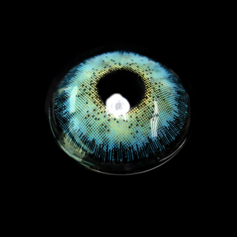 Magische blaue farbige Kontaktlinsen