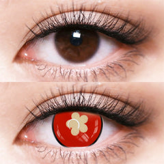 Cosplay Hutao Red Colored Contact Lenses