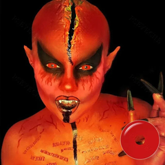Halloween 17mm Blood Red Sclera Colored Contact Lenses