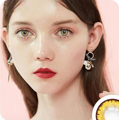 Elves Gold brown Colored Contact Lenses