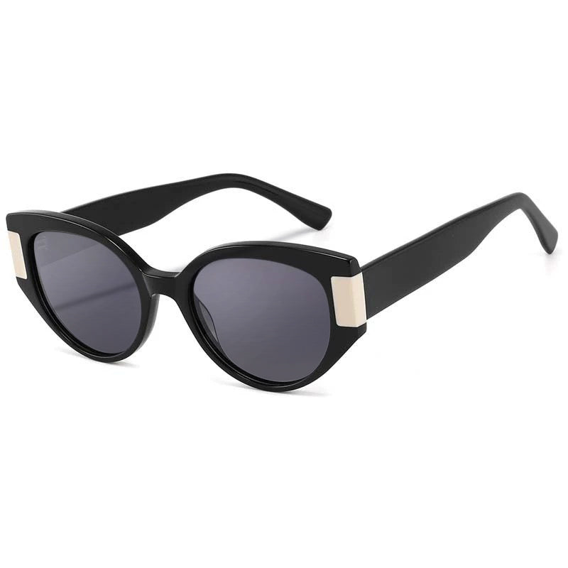Simone Cat eye Black Sunglasses