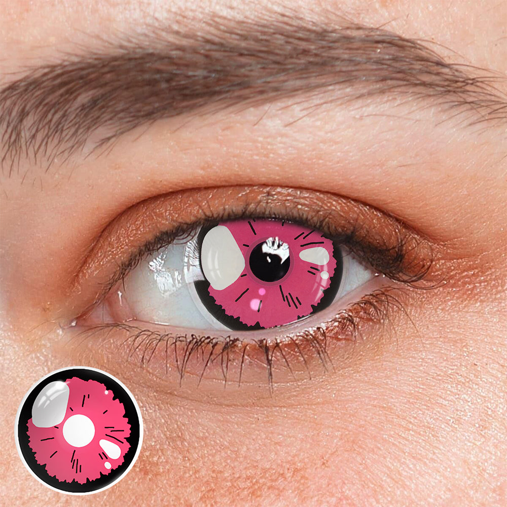 Cosplay Lobelia Kitagawa Pink Colored Contact Lenses