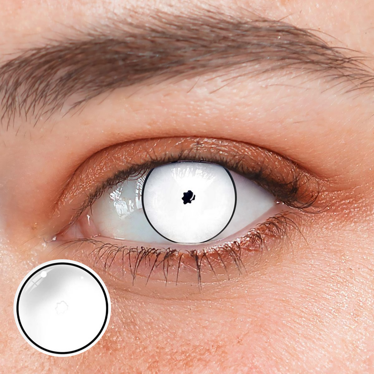 Halloween Rick White Contact Lenses