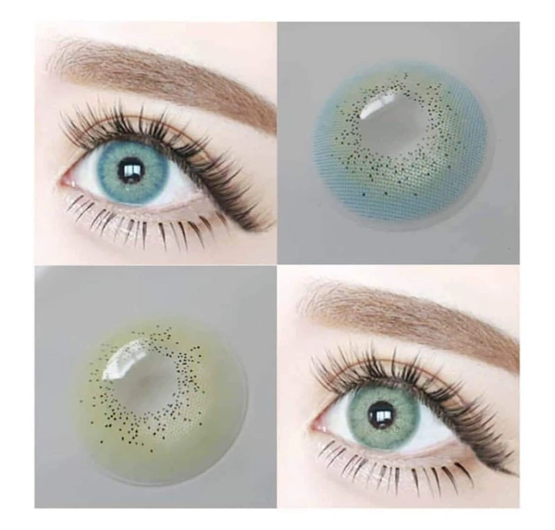 Farbige Kontaktlinsen mit Sehstärke in Ozeangrün