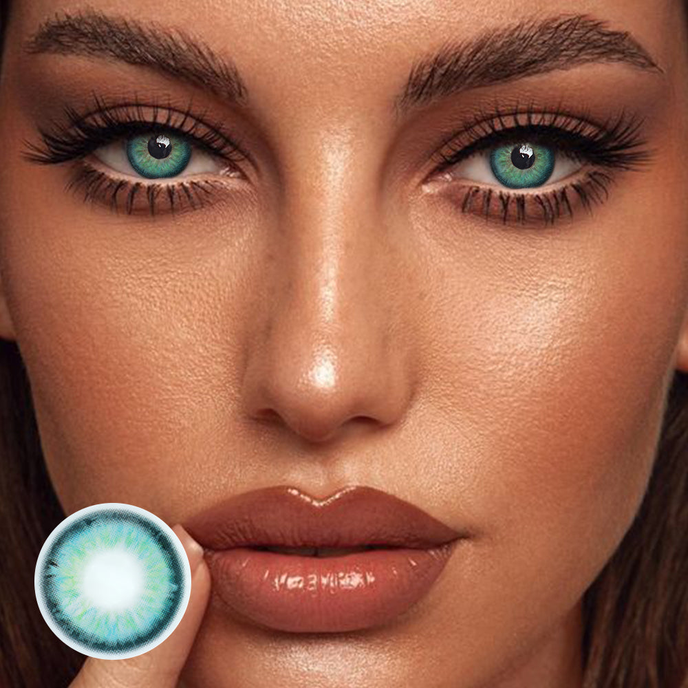 Perla Blue Prescription Colored Contact Lenses – BEAUEYE (US)