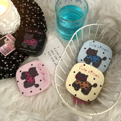 Cute Kitten Graffiti Colored Contact Lens Case