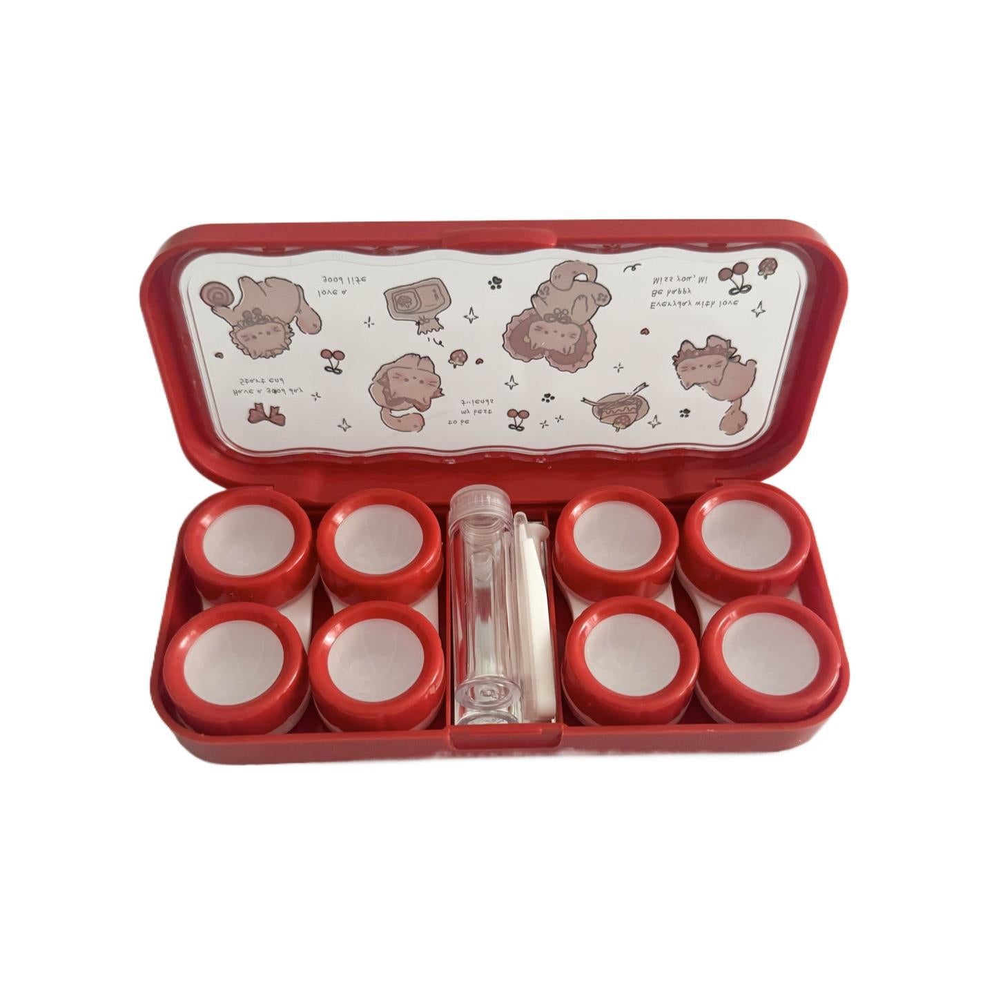 Sweet Bunny Garden Colored Contact Lens Case