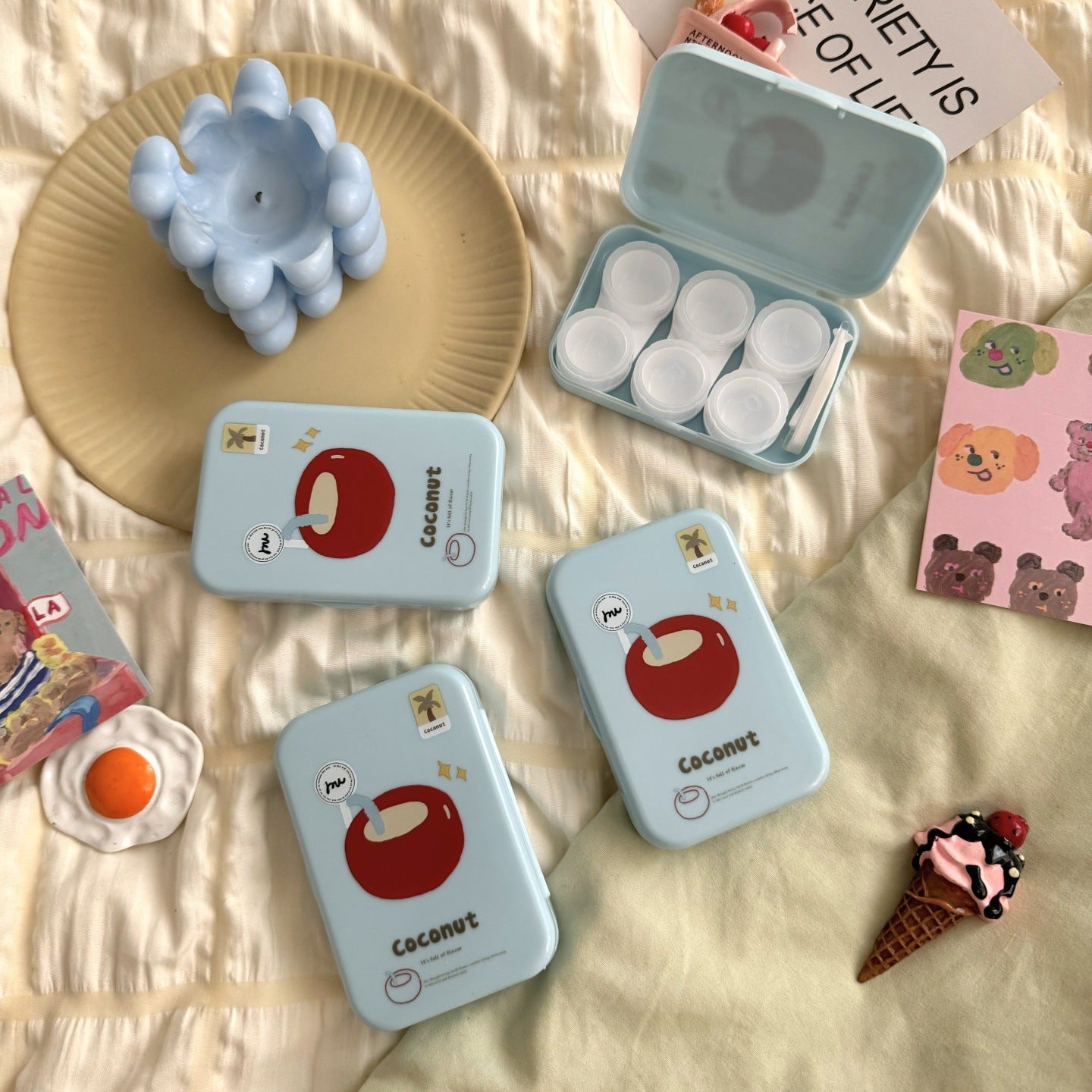 Yummy Bites Colored Contact Lens Case