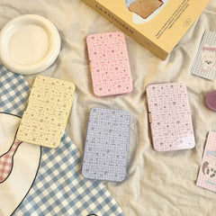 Pastel Floral Kitten Colored Contact Lens Case