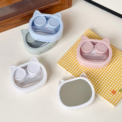 Cute Cat-Ear Colored Contact Lens Case