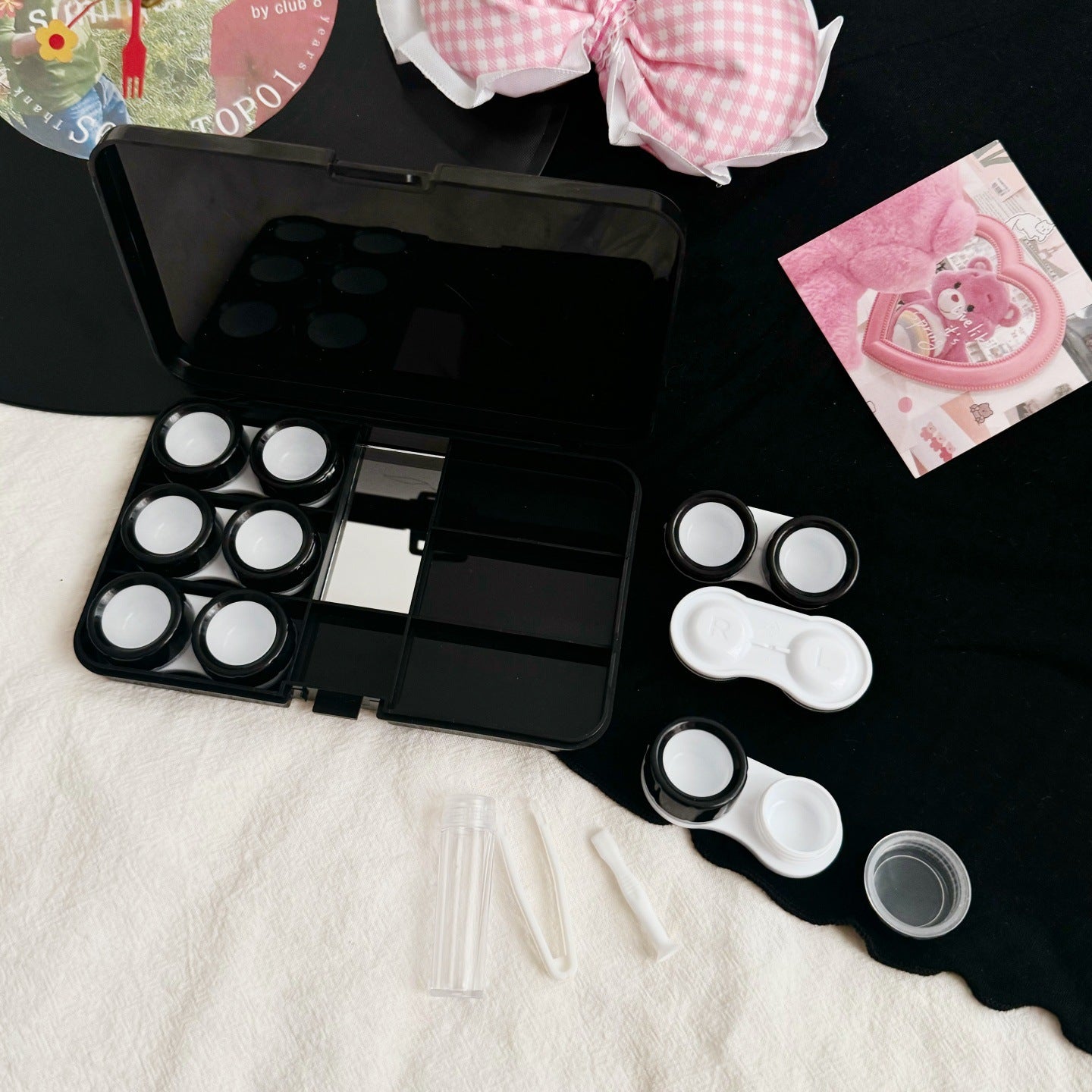 Sassy Girl Colored Contact Lens Case