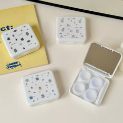 Kawaii Cute Animal Colored Contact Lens Case