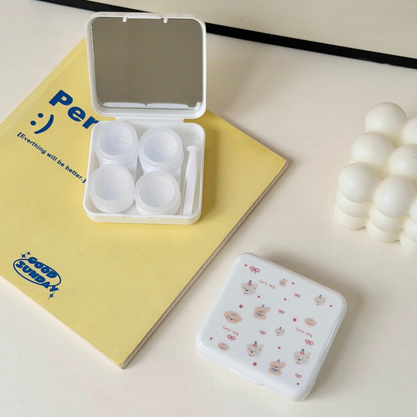 Kawaii Cute Animal Colored Contact Lens Case