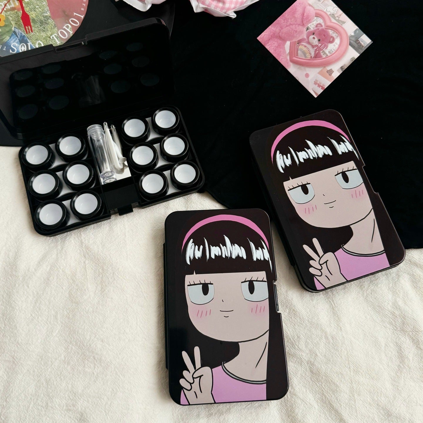 Sassy Girl Colored Contact Lens Case