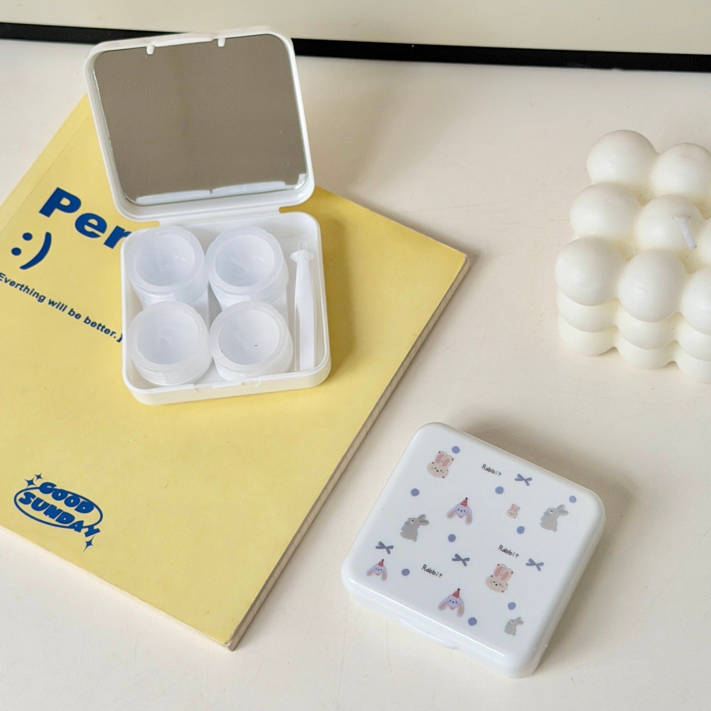 Kawaii Cute Animal Colored Contact Lens Case