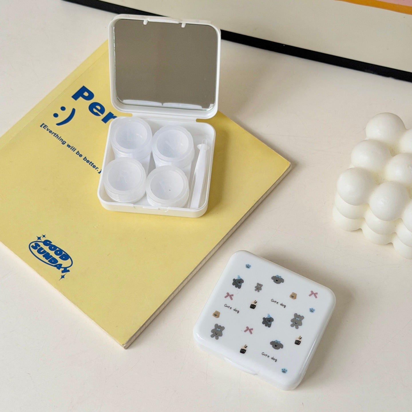 Kawaii Cute Animal Colored Contact Lens Case