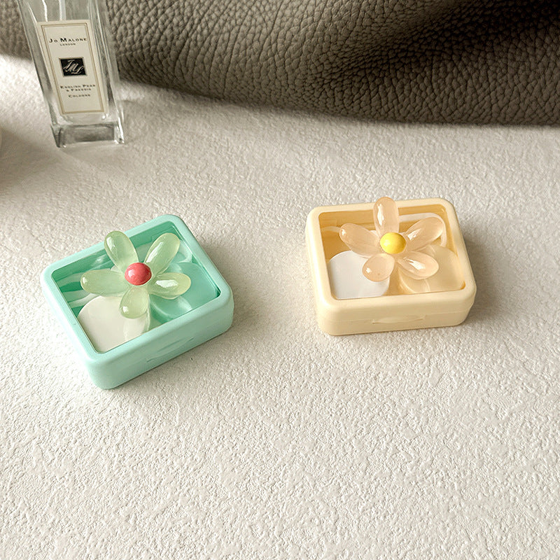 Pastel Blossom Colored Contact Lens Case