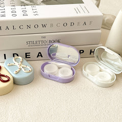 Dainty Dot Ribbon Colored Contact Lens Case