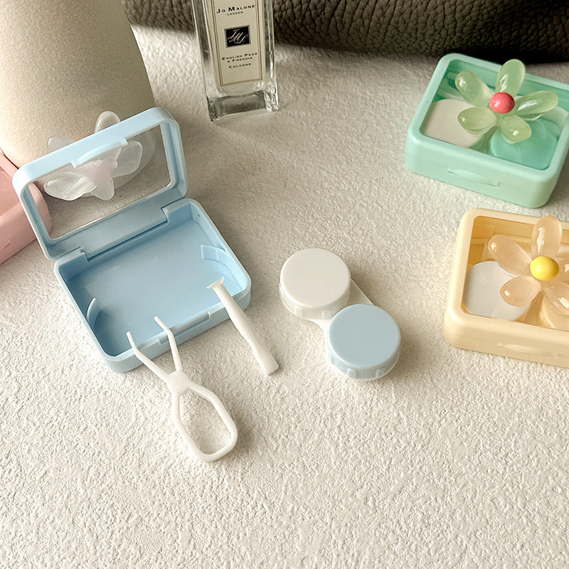 Pastel Blossom Colored Contact Lens Case