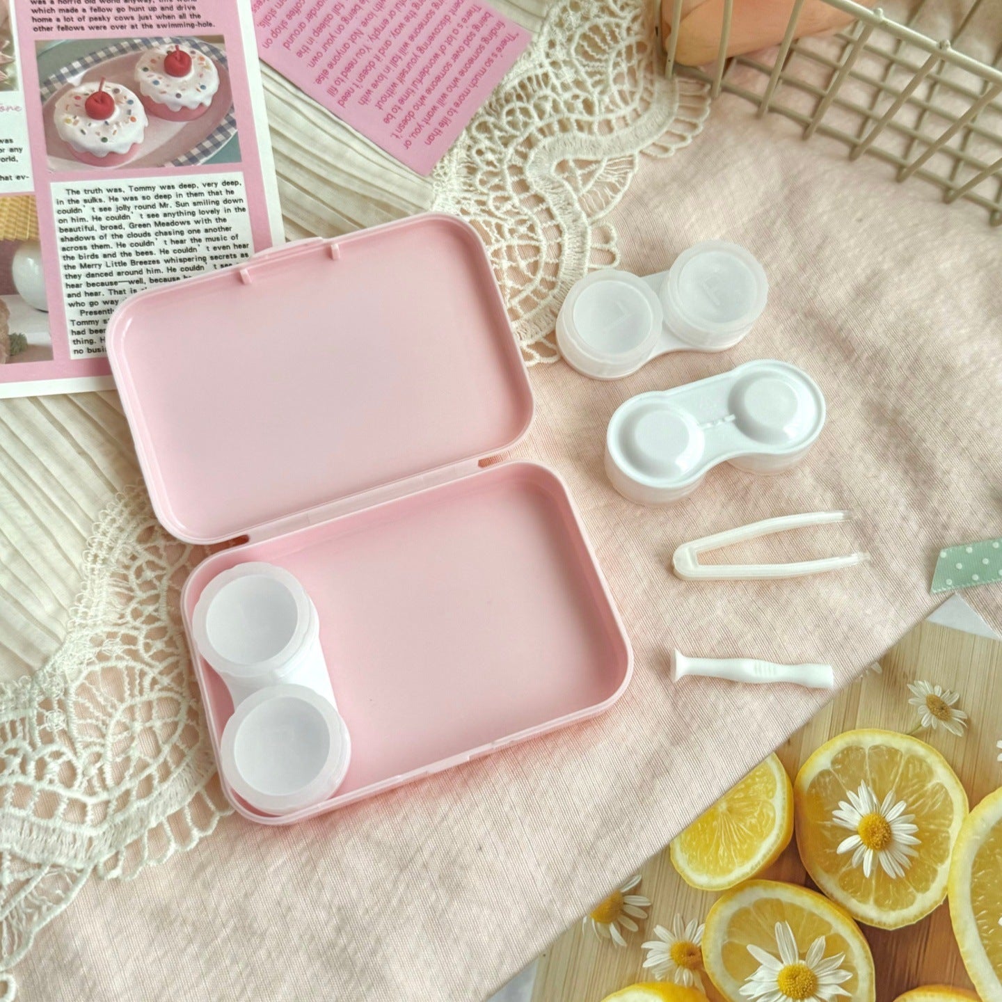 Fruit Slice Colored Contact Lens Case