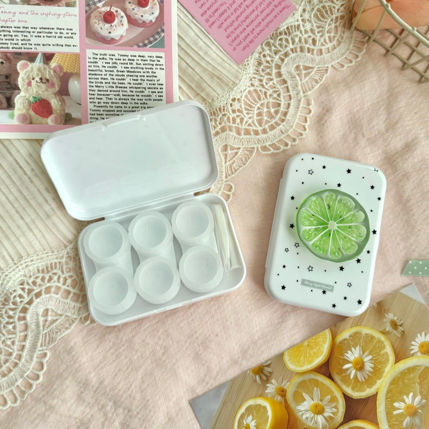 Fruit Slice Colored Contact Lens Case