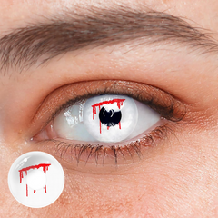 Halloween Trauma White slit Colored Contact Lenses