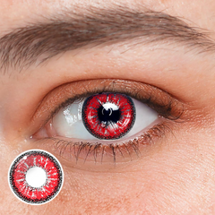 Cosplay ICE Red Prescription Colored Contact Lenses