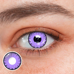 Cosplay Lucifer's Eye Purple Prescription Colored Contact Lenses