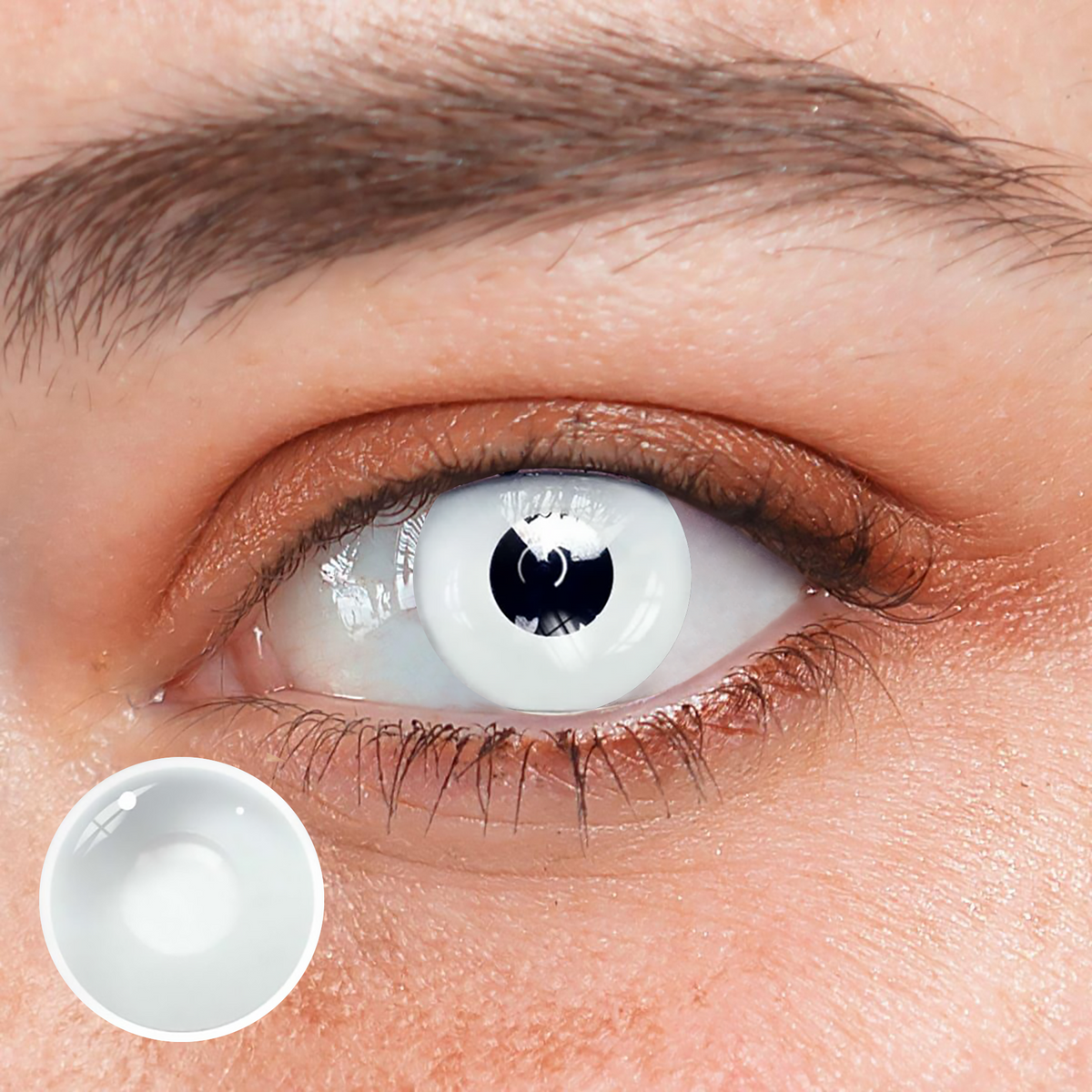 Halloween White block Prescription Colored Contact Lenses