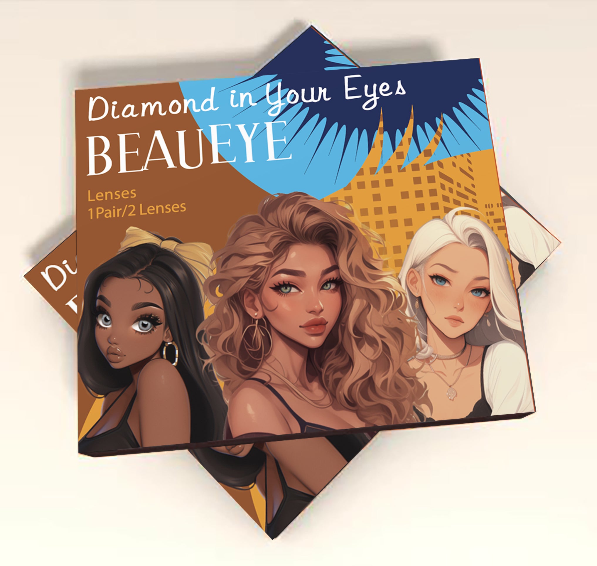 Bibiana Blue Colored Contact Lenses