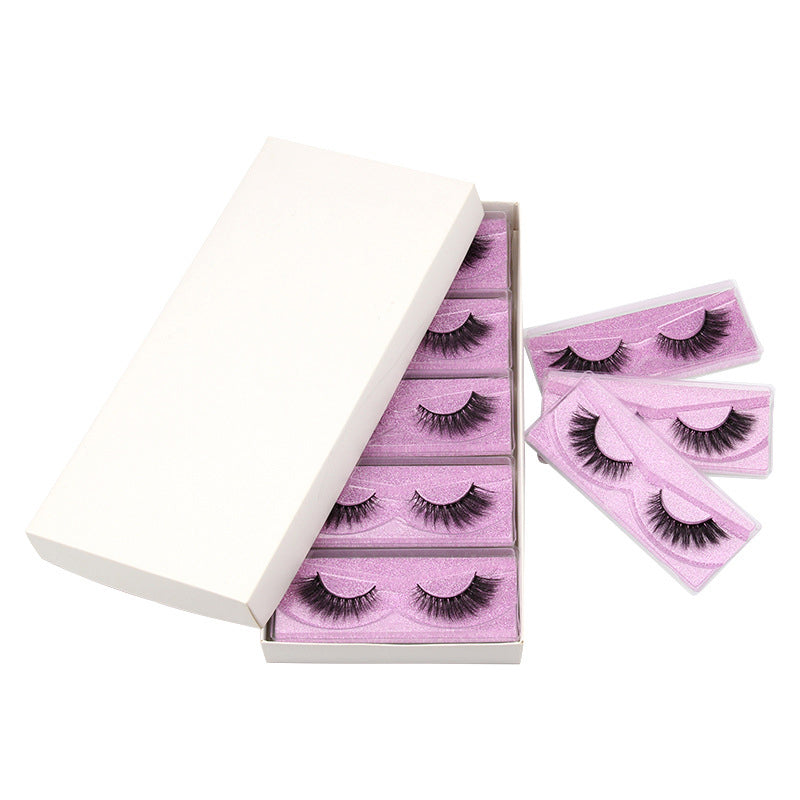 3D  Purple Card Model Mix  10 Piece  Mink Hair Eyelashes