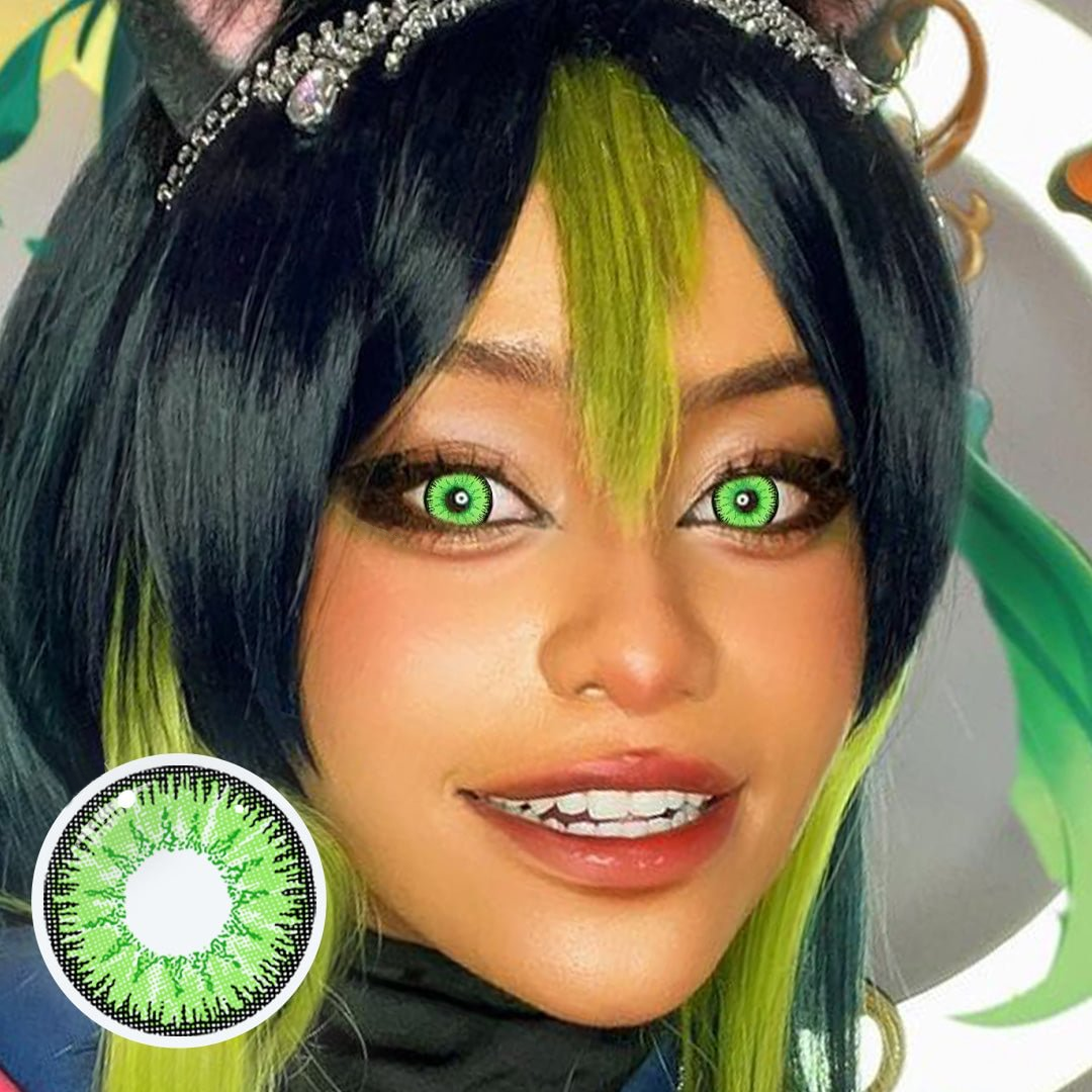 Vega Bright Forest Green Prescription Colored Contact Lenses Vega Bright Forest Green Prescription Colored Contact Lenses