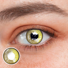 Cosplay Anime Yellow Prescription Colored Contact Lenses