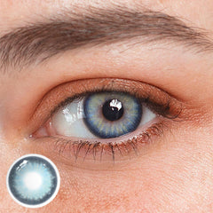 Aine Swan Lake Blue Prescription Colored Contact Lenses