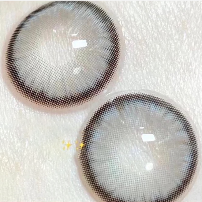 Farbige Kontaktlinsen mit Sehstärke von Norko in Grau