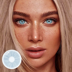 Clover Blue Prescription Colored Contact Lenses