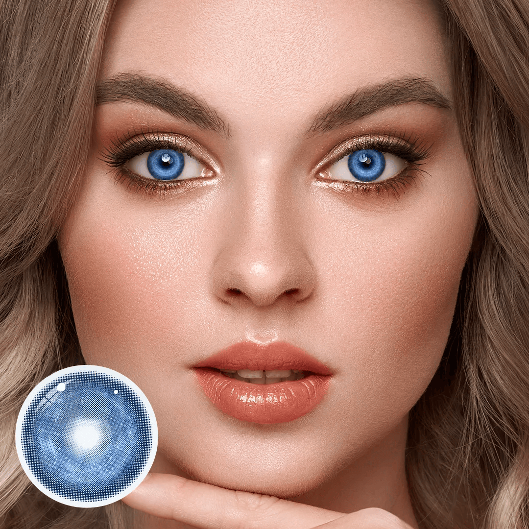 Cosplay KOI Dark Blue Colored Contact Lenses