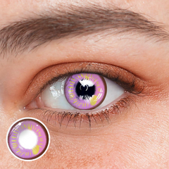 Cosplay Anime Purple Prescription Contact Lenses