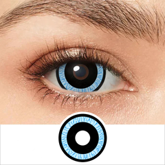Halloween 17mm Nebulous Blue Sclera Colored Contact Lenses