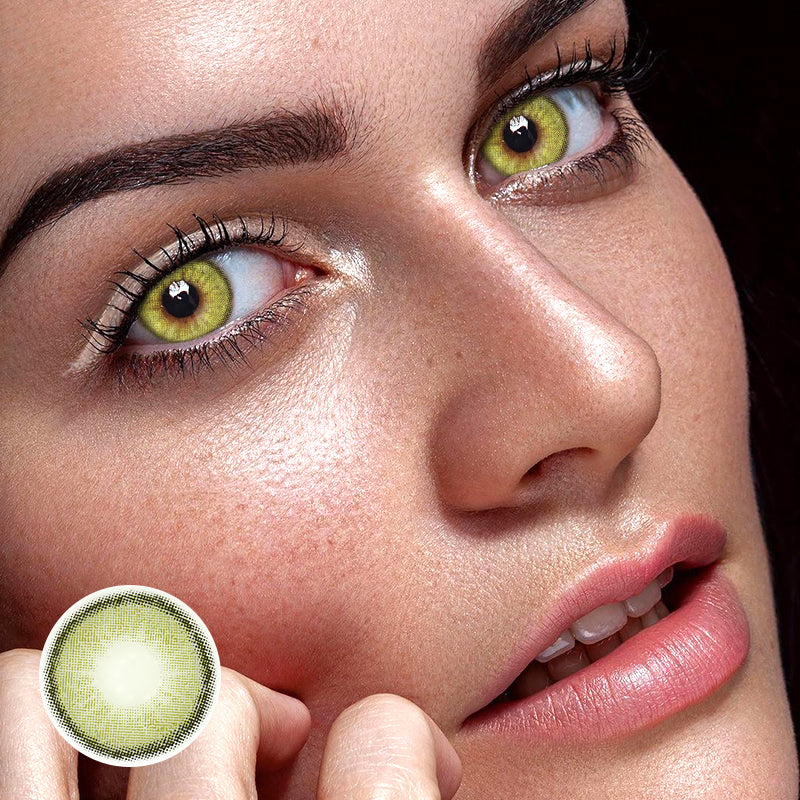 Astrea Oli Green Prescription Colored Contact Lenses