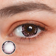 Cosplay Big Eye Girl Pink Prescription Colored Contact Lenses