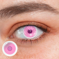 Cosplay Rose Bloom Pink Colored Contact Lenses