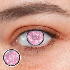 Cosplay Coral Pink Colored Contact Lenses