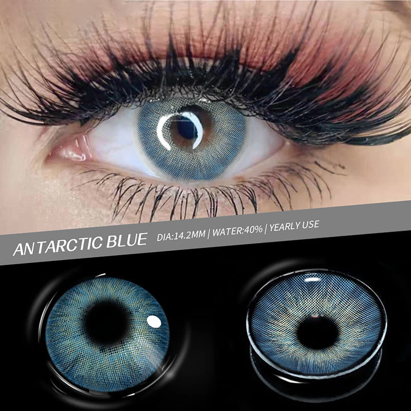 Amazonia Antarctic Blue Prescription Colored Contact Lenses