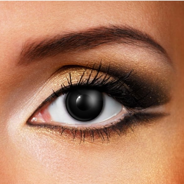 Halloween-schwarze Block-Kontaktlinsen mit Sehstärke