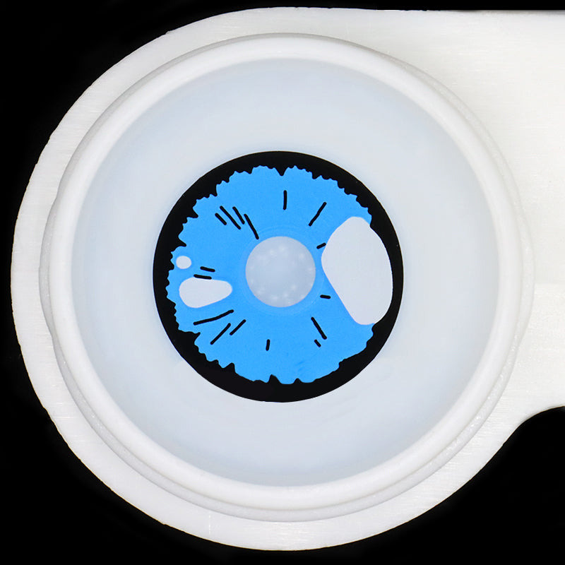 Cosplay schwarze Lobelia-blaue farbige Kontaktlinsen