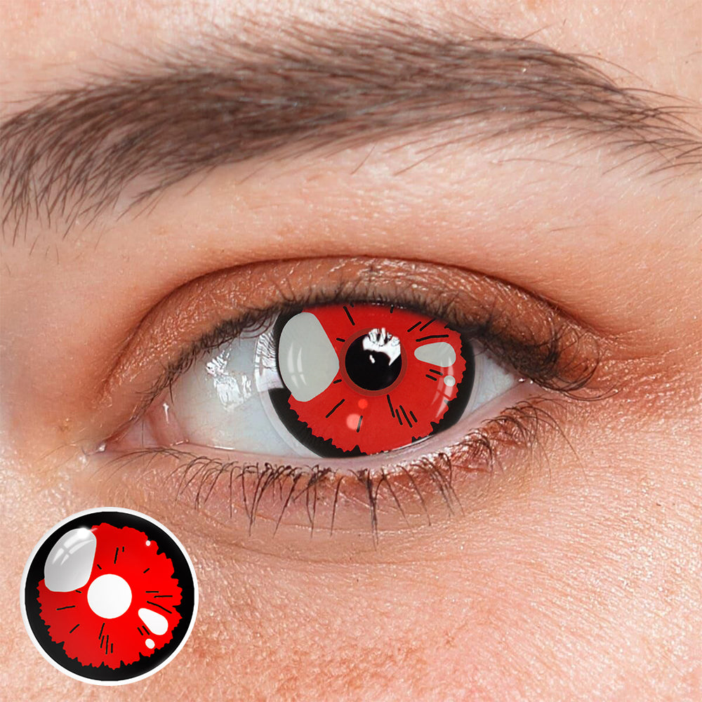 Cosplay Black Lobelia Red Colored Contact Lenses