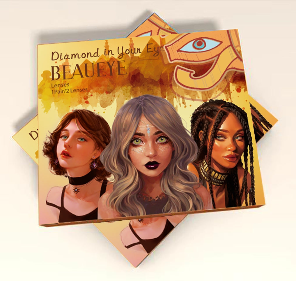 Cosplay Cat Eye Leopard Brown Colored Contact Lenses