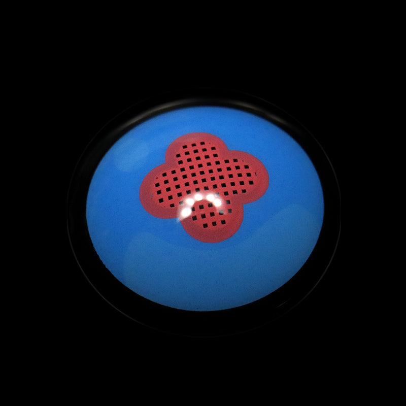 Cosplay Genshin Impact Hibana Blue Colored Contact Lenses