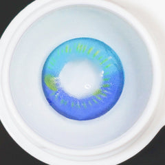 Cosplay Anime Blue Prescription Colored Contact Lenses